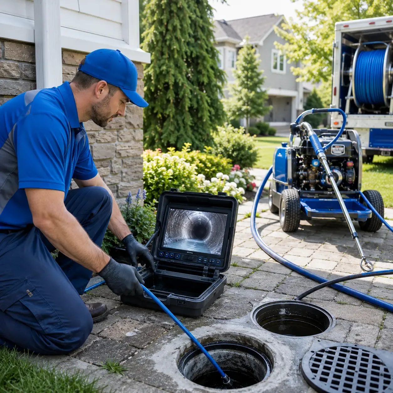 Outdoor drain cleaning professionals serving Spade, TX