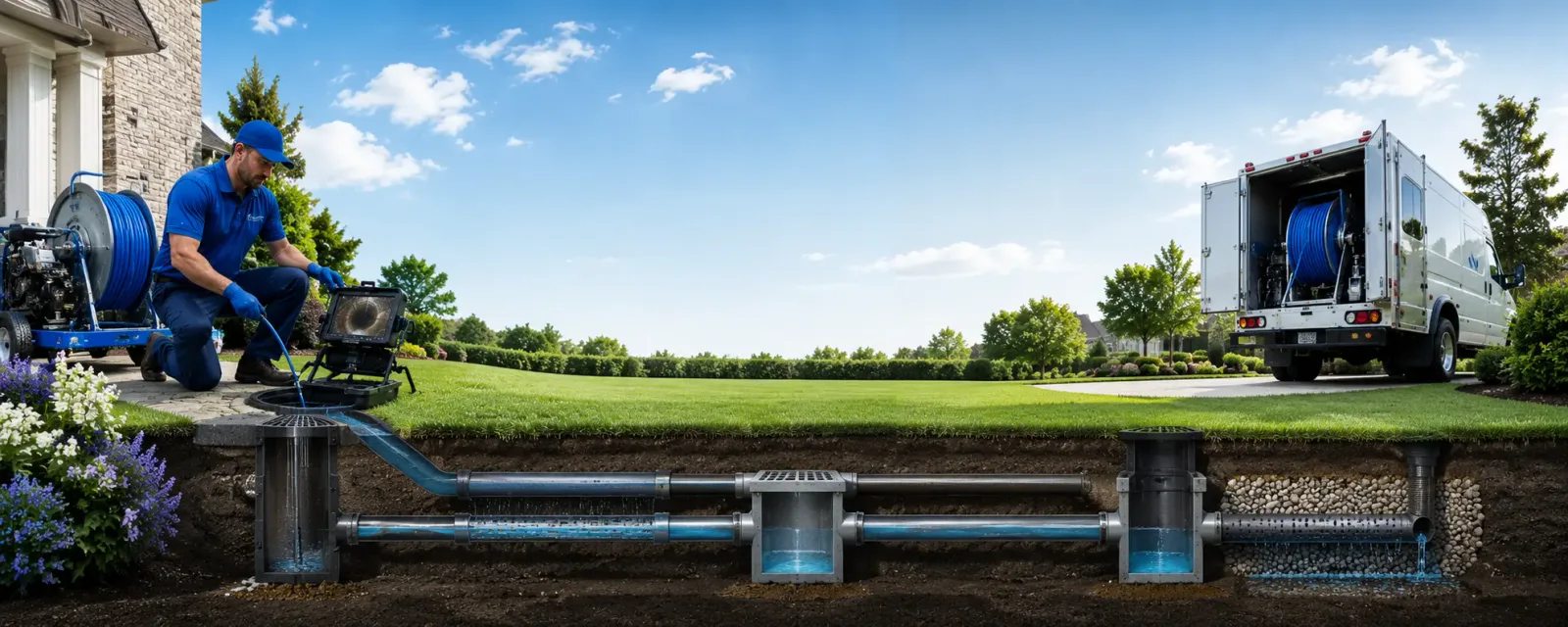 Outdoor drain cleaning information for Spade, TX
